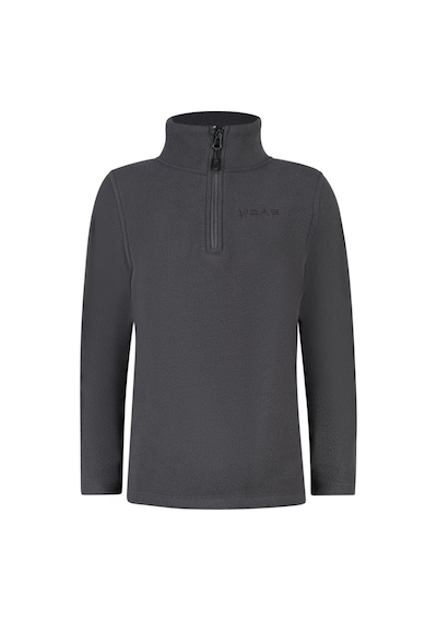 2as Clara Çocuk Yarım Fermuarlı İnce Polar Sweatshirt Antrasit