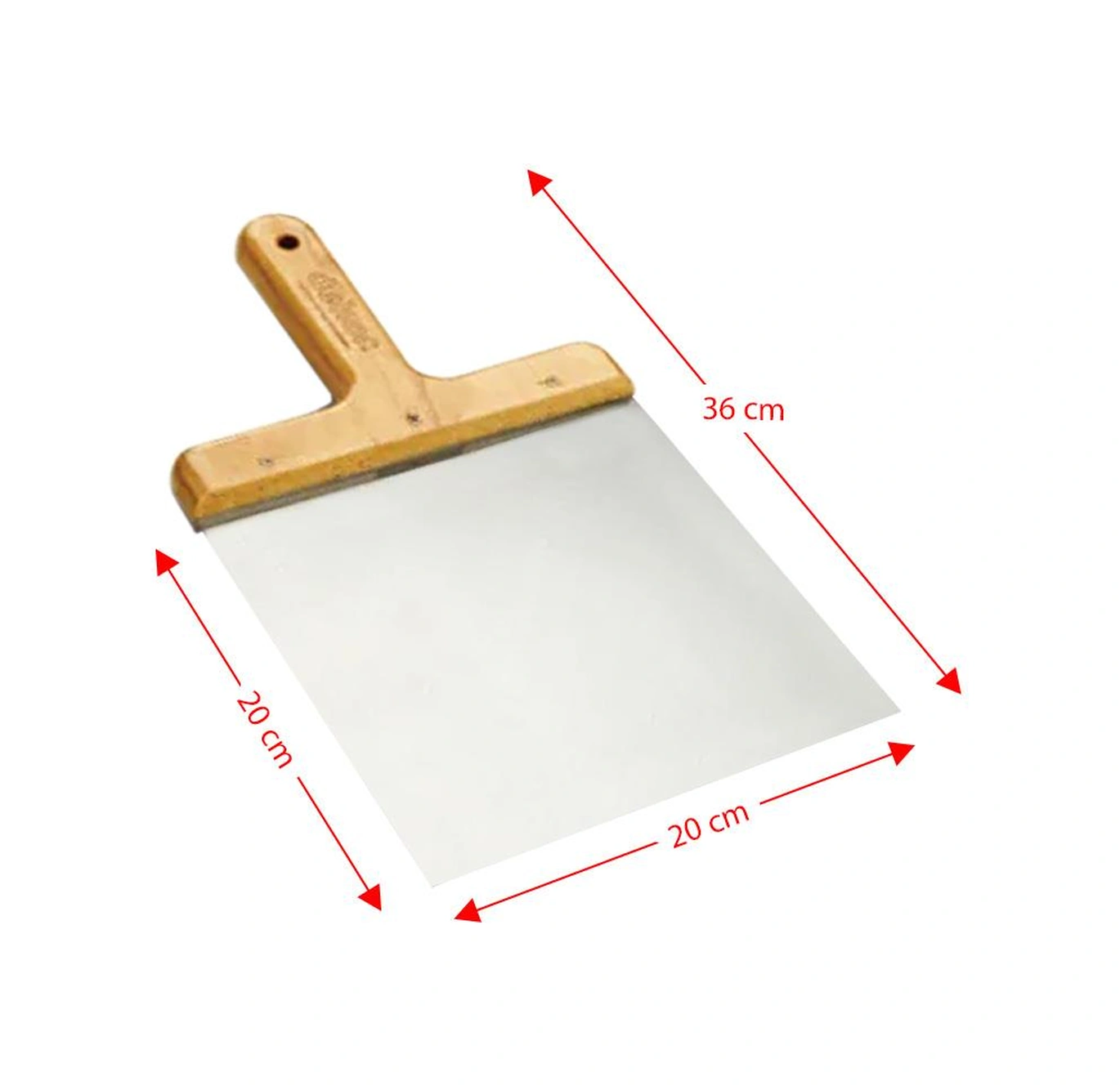 Dekor 057 Ahşap Saplı Macun Küreği 20 Cm Standart Model