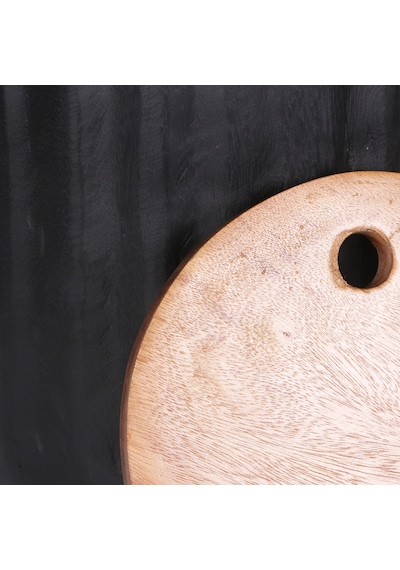 Kivo Carving Mungur Sehpa & Gizli Saklama 31x57 Cm Siyah-kahverengi
