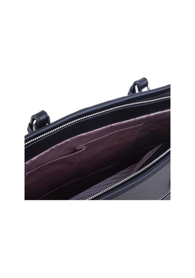Nas Bag Kadın Omuz Çantası Spor Şık Ayarlanabilir Omuz Askılı Gri Siyah Lacst 33x27x12 Cm Gri - Siyah