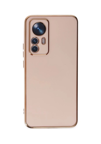 Xiaomi Mi 12t Pro Uyumlu Kılıf Volet Silikon - Pembe