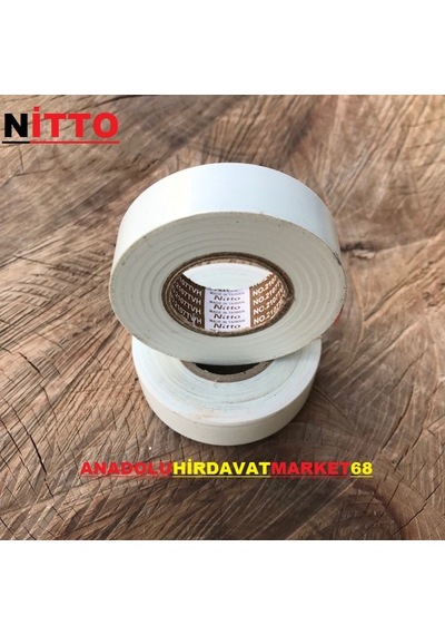 Nitto İzole Bandı Elektrik Bandı 40Mt Kanal Bant Beyaz Renk 2Ad