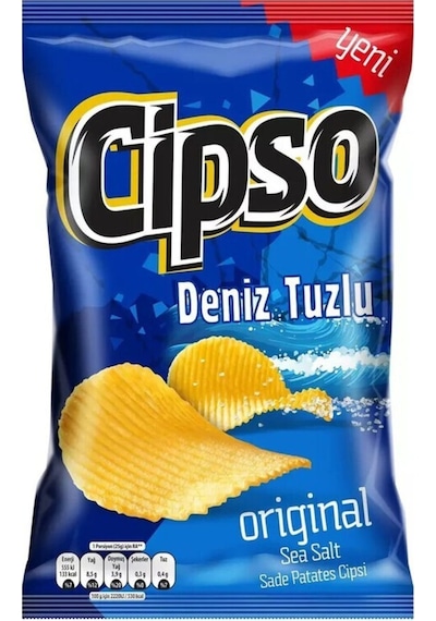 Tırtıklı Sade Patates Cipsi Süper Boy 85 Gr