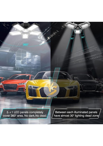 Led Garaj Işığı - 160w 16000lm 6500k Led Garaj Tavan Işıkları, Vidalı Mağaza Aydınlatması Tavan Arası, Bodru Diğer