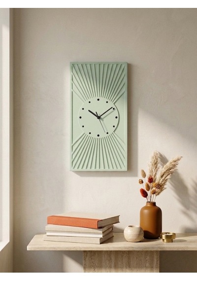 Kaveld Solaria Minimalist Duvar Saati - Modern Bohem Güneş Işınları Motifli Saat, Özel El Yapımı Duvar Saati Beyaz Açık Adaçayı Kaveld Solaria Minimalist Duvar Saati - Modern Bohem Güneş Işınları Motifli Saat, Özel El Yapımı Duvar Saati Beyaz Açık Adaçayı