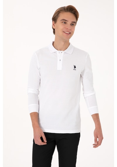 U.S. Polo Assn. Erkek Beyaz Basic Sweatshirt 50307687-VR013
