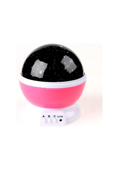 Star Master Dönen Işıklı Küre Pembe Karışık