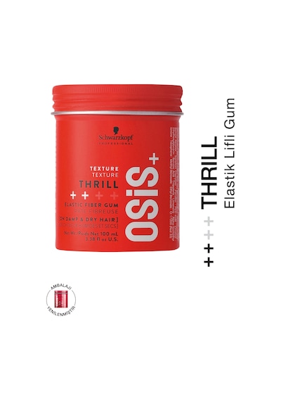 Thrill Elastik Lifli Gum Şekillendirici Orta Tutuş 100ml Parlaklık Veren Gum Wax, Saç Sakızı