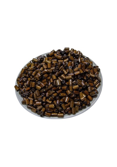 7 Mm Silindir Kahve Rengi Ahşap Boncuk 60 Gr