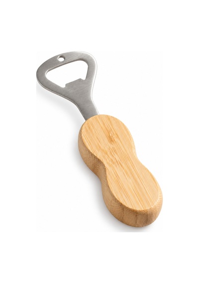 Bambu Saplı Şişe Açacağı Paslanmaz Çelik Uçlu Ergonomik Kapak Açıcı Bej - 919956922 Bej
