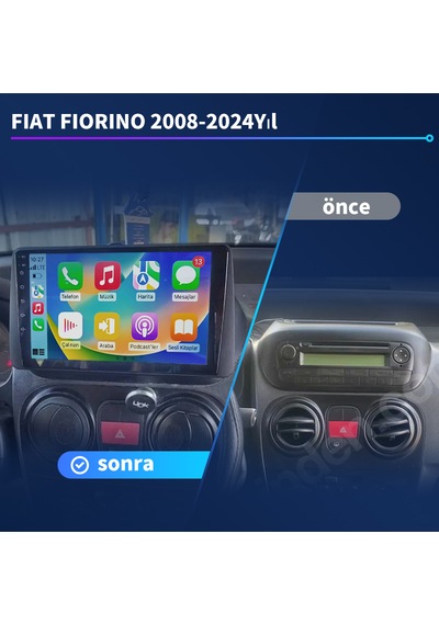 Fıat Fıorıno 2008-2024yıl 1gb Ram 16gb Rom Carplay Multimedya