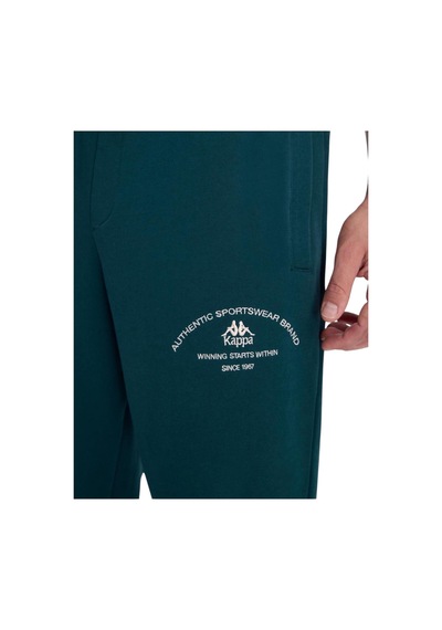 Kappa Erkek Authentic Franz Pant Petrol Yeşili Regular Fit Eşofman Altı Yeşil