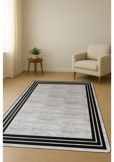 Modern Desenli Dijital Baskı Kaymaz Taban Halı H0208 Renkli