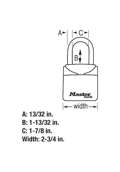 Master Lock Kilit Kutusu, Kendi Kombinasyonunuzu Ayarlayın Taşına