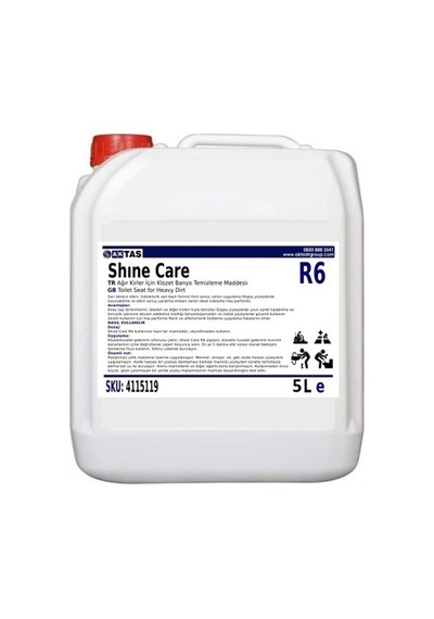 Shine Care R6 Ağır Kirler İçin Klozet Banyo Temizleme Maddesi 5 Litre N11.7755