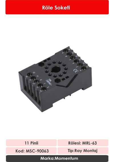 Momentum Röle Soketi 11 Pin MSC-90063