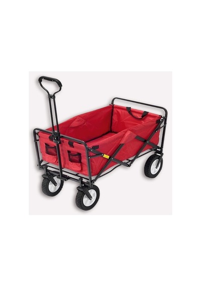 Keter Beach Waggon Katlanır Taşıma Arabası Kırmızı Polyester