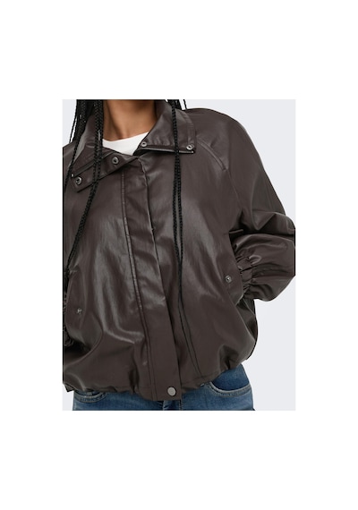 Only 15373805 Onlmını Faux Leather Jacket Cc Otw Kadın Ceket Raven