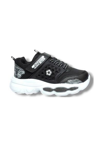 Alessio 019-26 Cilt Anatomik Filet Çocuk Sneaker Siyah Beyaz 31-35 Siyah