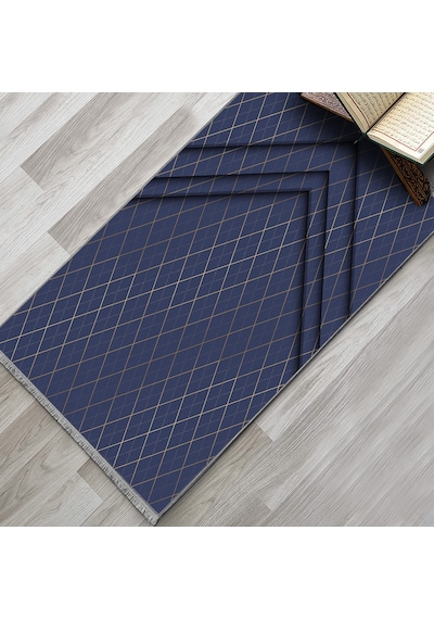 Evaşk Namazlık Dokuma Halı Kaymaz Muslumana Seccade80 x 130 LACİVERT EVAŞK602A66