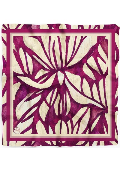 Açelya Esintisi Desen Bandana/fular Çok Renkli
