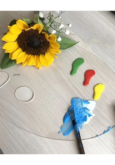 Şeffaf Pleksi Resim Boya Paleti 20x30 Cm -yağlı Boya Paleti Guaj Akrilik Boyama Paleti