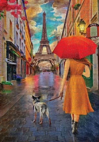 Nova 1000 Parça Paris Sokaklarında Gezinti Puzzle