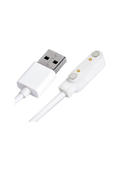 Usb 2 Pin Pogo Kablo Akıllı Saat Manyetik Sabitleyici Şarj Kablosu Gt88 Gt68 Kw08 Kw18 Kw88 Kw98 K99
