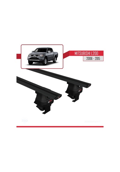 Mitsubishi L200 / Triton Iv 2006-2015 Arası İle Uyumlu Ace-4 Ara Atkı Tavan Barı Siyah