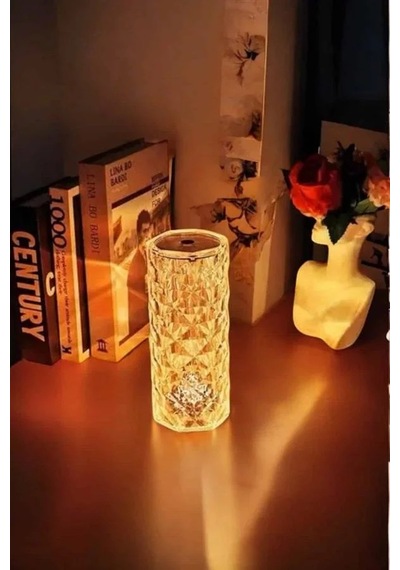 Kristal Dokunmatik Ve Kumandalı Masa Ve Gece Lambası Antrasit Melanj 26593378