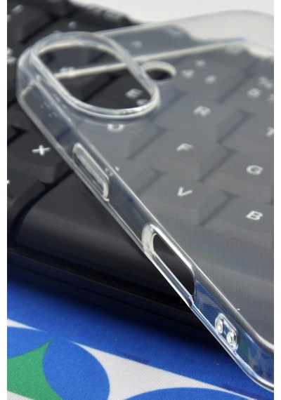 Apple Uyumlu iPhone 17 Kredi Şeffaf Düz Kılıf Kamera Korumalı Şeffaf
