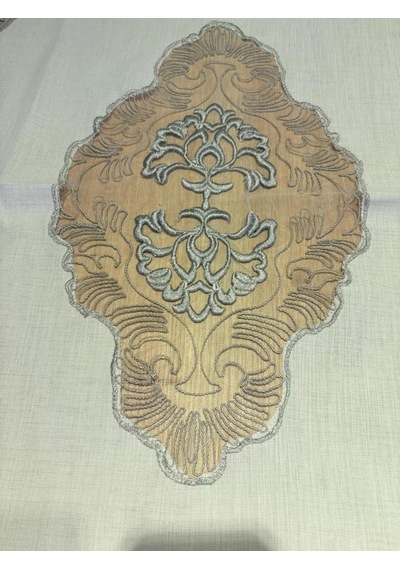 Salon Takımı Çeyizlik Gri Runner Set 5 Parça Keten Masa Örtüsü Runneri Evalina Diğer