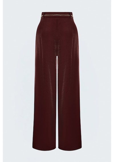 Sateen Aura Pantolon - Bordo-137804