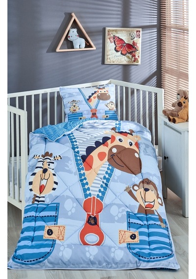 Komfort Home Dijital Baskılı Thermal Kumaş Bebek Yorgan Seti /B13