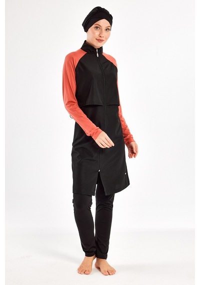 Adasea Reglan Kol Tam Kapalı Tesettür Mayo Debbıe 1405 Tarçın Tarçın
