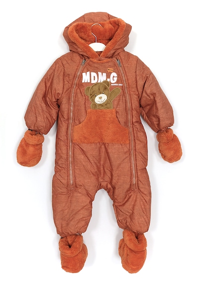 Dobakids İçi Polarlı Yüksek Kalite Kışlık Erkek Bebek Astronot Tulum Kiremit