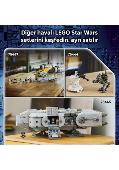 LEGO® Star Wars™ Grogu™ (Mandalorlu Çırak) 75446 - 10 Yaş ve Üzeri Çocuklar için Dekoratif Star Wars Sergileme Modeli Yapım Seti (1200 Parça)