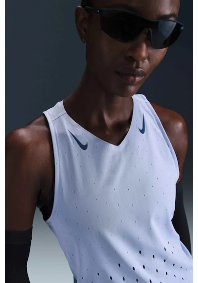 Nike Dri Fit Aeroswift Running Adv Singlet Tank Top Lazer Kesim Koşu Atleti Lila