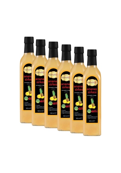 Hanzade Bitkisel Ananas Sirkesi 6 x 500 ML