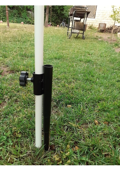 Şemsiye Kazığı Metal Siyah 40 Cm
