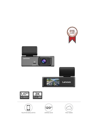 Lenovo S7/7147 Siyah 1080p Wifi Araç İçi 1.47 İnç Ön Araç Kamerası