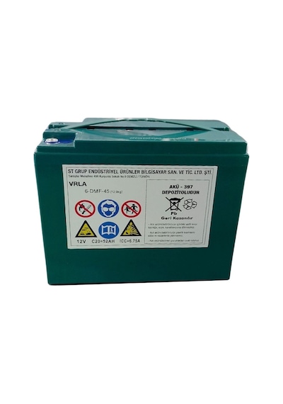 Safir Jel Akü 12 V - 45+ Ah 12.9kg 60 Ah Uyumlu