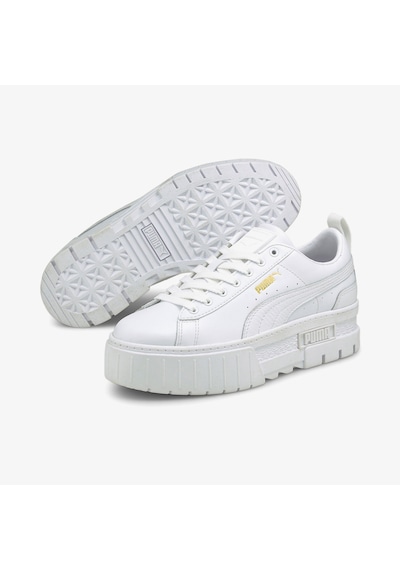 Puma Mayze Classic Kadın Beyaz Spor Ayakkabı Düz 384209 Beyaz