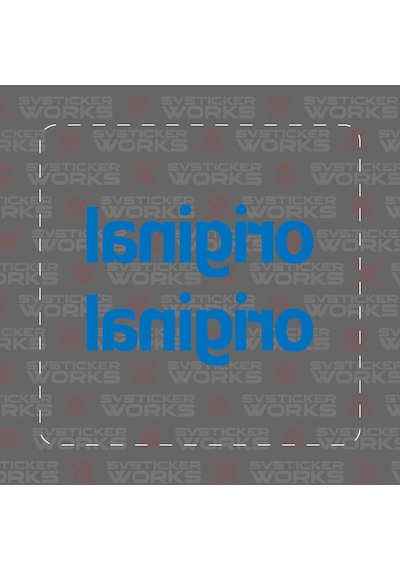 El Hareketi Jdm Sticker Araba Laptop Motosiklet Sticker Yapışkanlı Folyo Mavi
