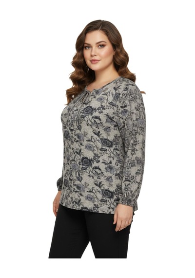 Wearon Kadın Yumoş Yaka Bağcıklı Modelli Bluz Bgl-st05138 Bej