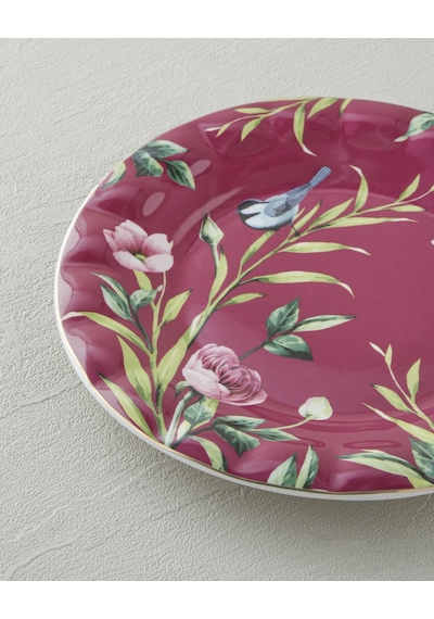 Vanilla New Bone China Pasta Tabağı 20 Cm Mor