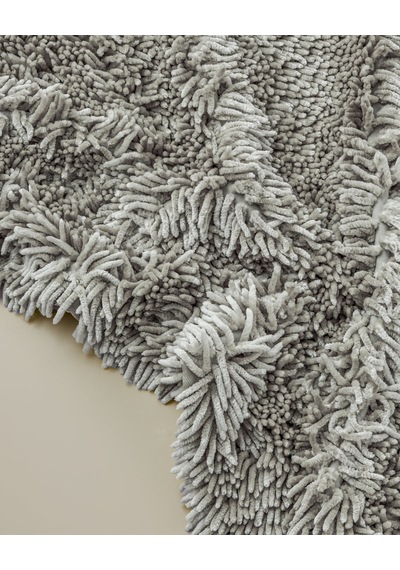 English Home Silky Shine Kaydırmaz Taban Banyo Paspası 50x80 Cm Gri Gri