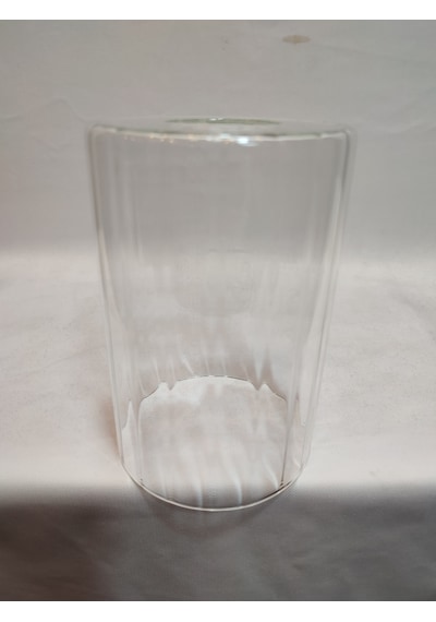 Avize Camı.silindir,şeffaf,çizgili, E.27 Çap:10.00cm-h:15.00cm. Şeffaf