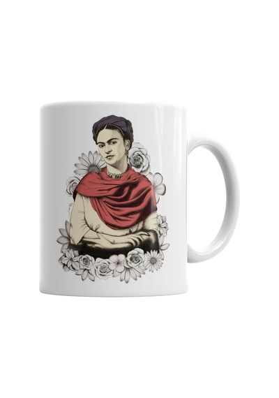 Frida Kahlo Kupa Bardak Porselen No28632 Karışık