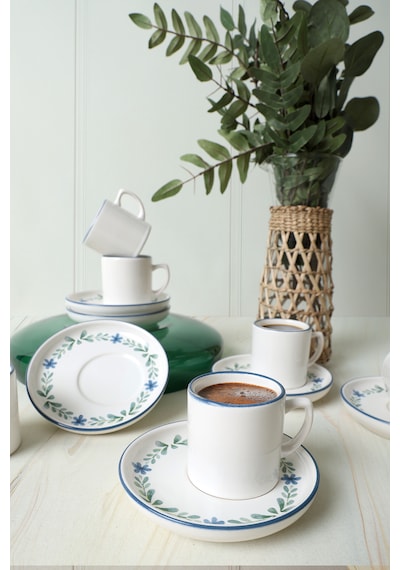 Keramika Daphne Nordic Kahve Takımı 12 Parça 6 Kişilik 22921-24